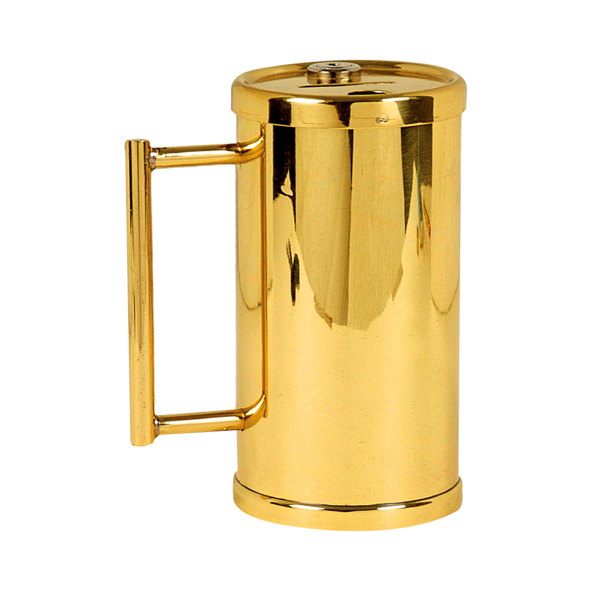 Opferbüchse mit 1 Griff Messing