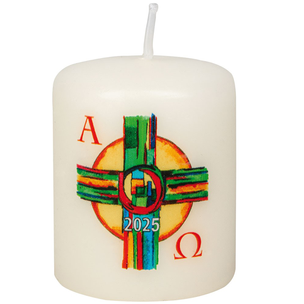 Osterkerze Motiv T5 mit Jahreszahl