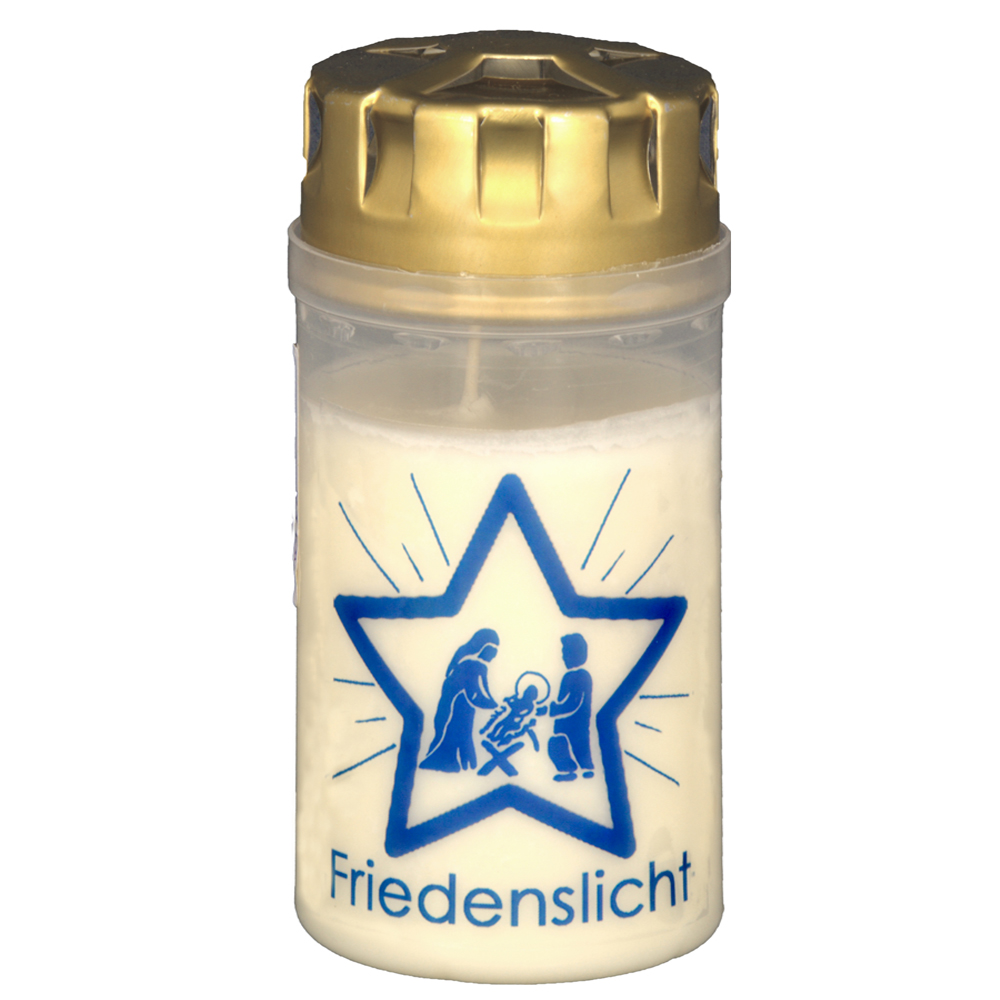 Friedenslicht, hl. Familie blau