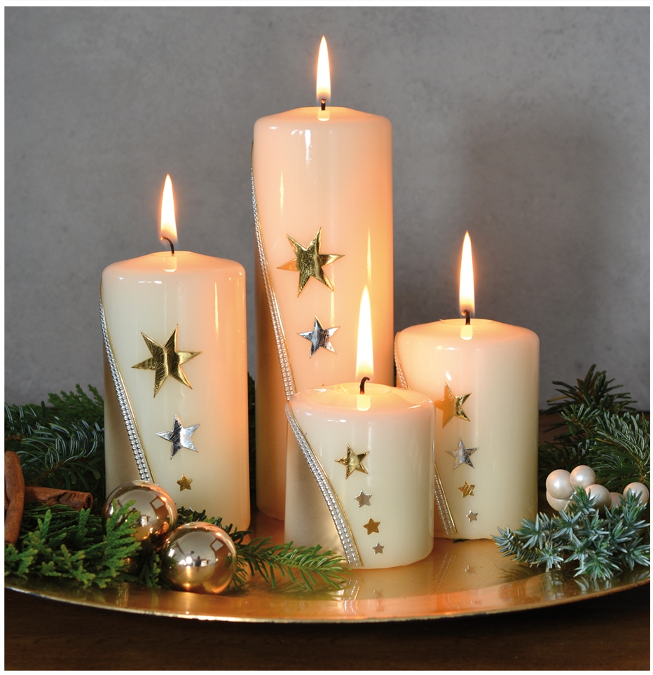 Advent-Set elfenbein