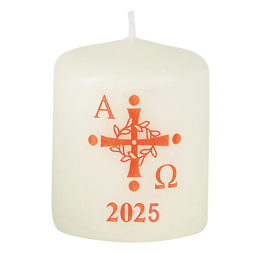 Osternachtkerze Motiv 13 mit Zahl