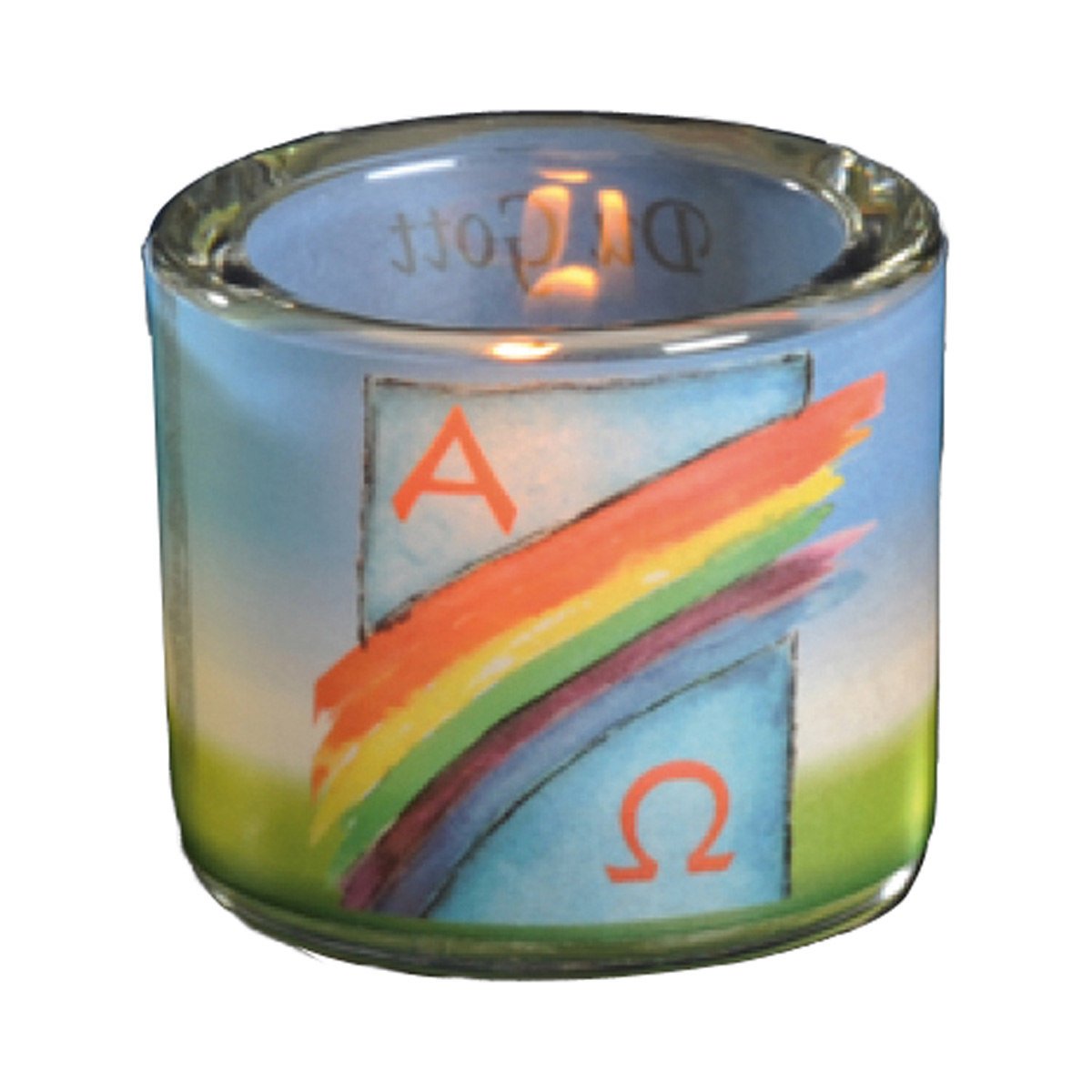 Glaslicht Ostermotiv 9007 mit Spruch