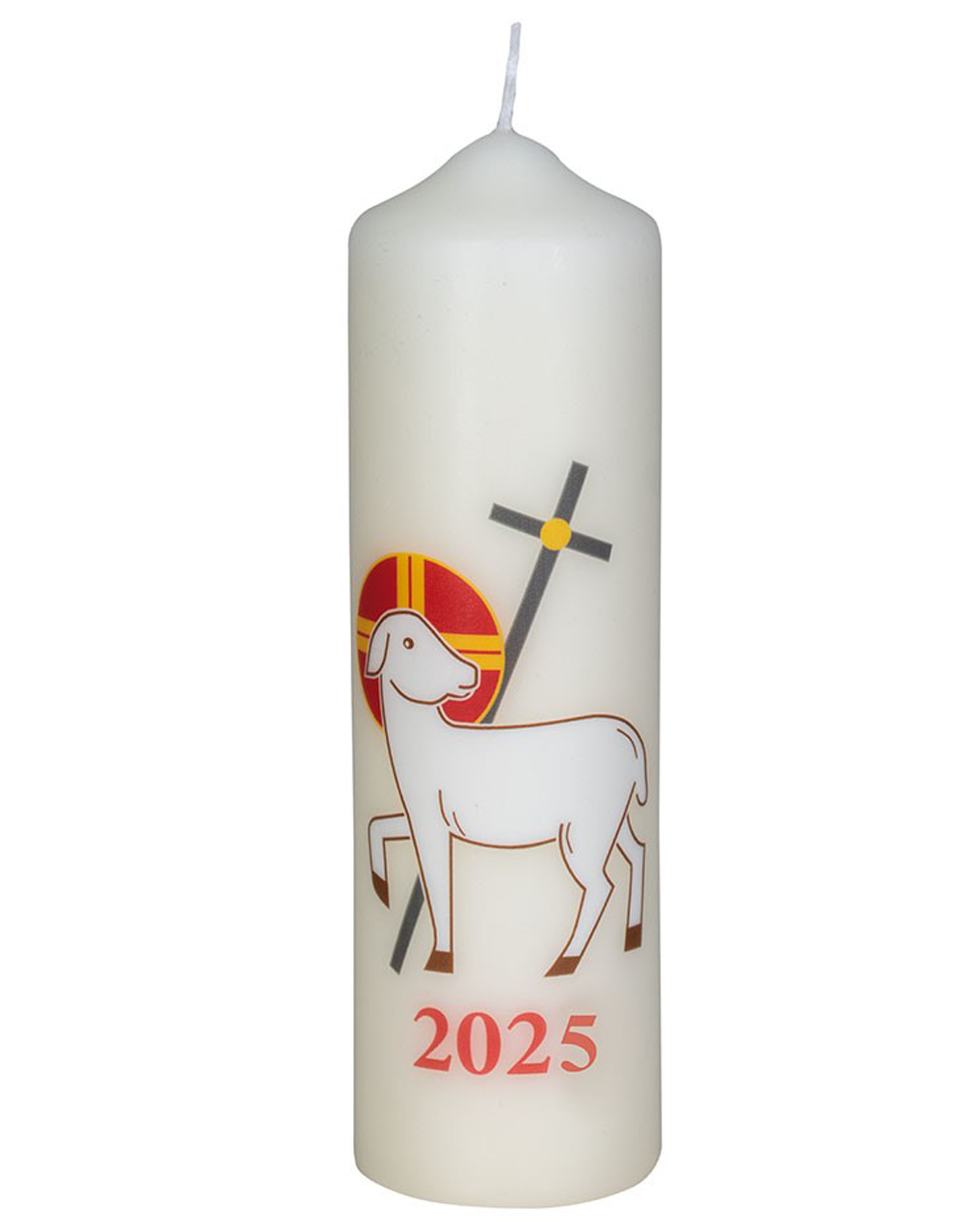 Ostertischkerze Motiv 04,  mit Zahl