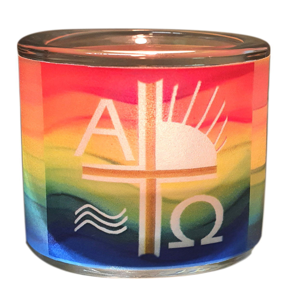 Glaslicht Ostermotiv 9102 mit Spruch