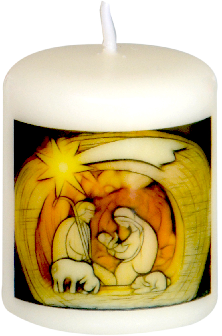 Weihnachtsk. "Krippe mit Stern"