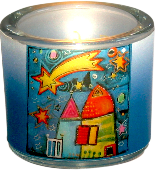 Lichtblick "Frohe Weihnachten" blau