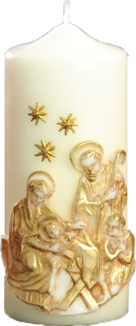 Weihnachtskerze Hl. Familie