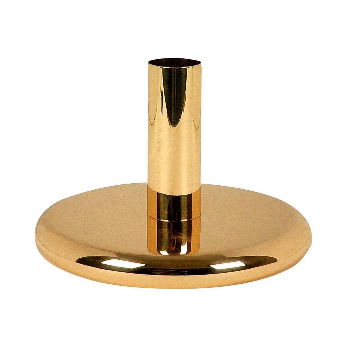 Flambeauxfuß messing, Durchm. 18 cm