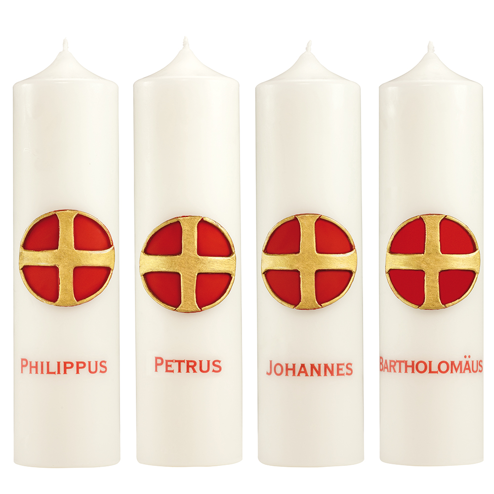 Apostelkerzen-Set mit Wachsauflage