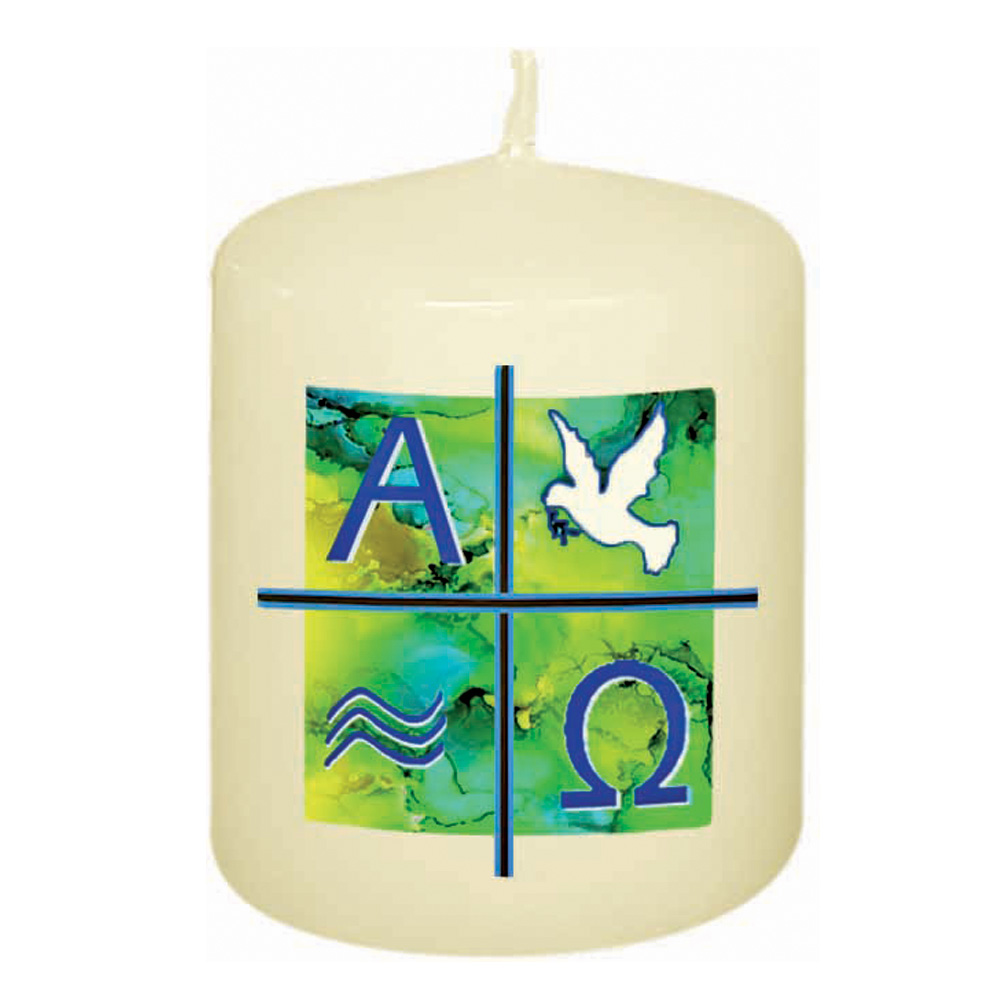 Osterkerze Motiv 3405 mit Zahl